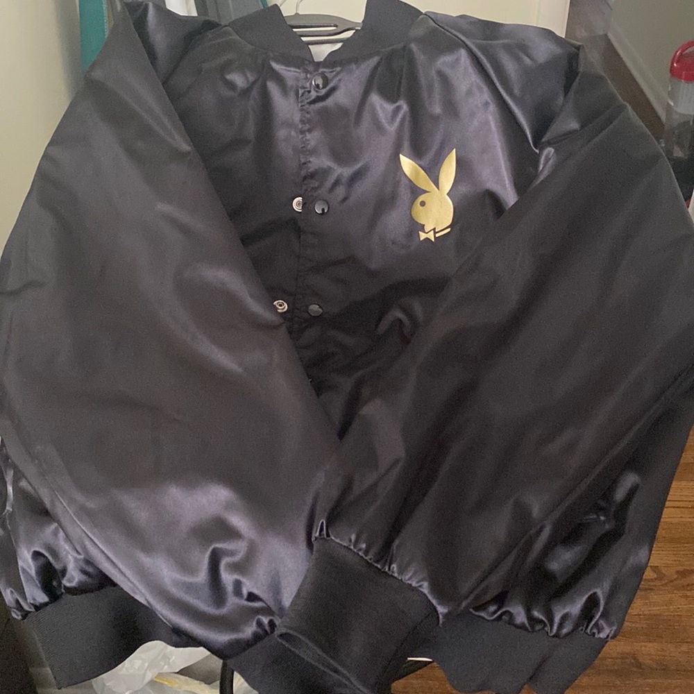 Black 2XL PlayBoy Jazz Festival Bomber Jacker